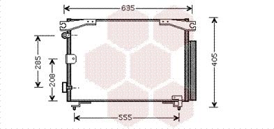 Van Wezel 53005280 - Конденсатор, кондиціонер autocars.com.ua