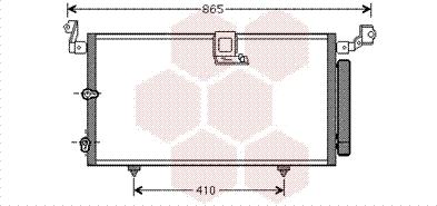 Van Wezel 53005384 - Конденсатор, кондиціонер autocars.com.ua