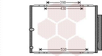Van Wezel 53005568 - Конденсатор, кондиціонер autocars.com.ua