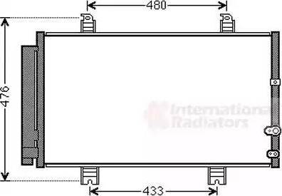 Van Wezel 53005662 - Конденсатор кондиционера avtokuzovplus.com.ua