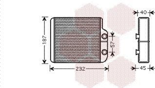 Van Wezel 53006368 - Теплообменник, отопление салона avtokuzovplus.com.ua