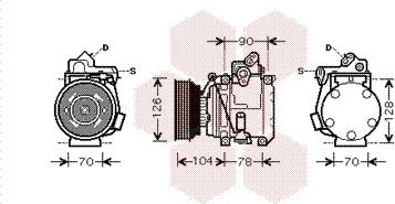 Van Wezel 5300K441 - Компресор, кондиціонер autocars.com.ua