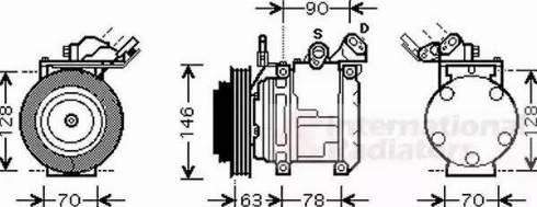 Van Wezel 5300K442 - Компресор, кондиціонер autocars.com.ua