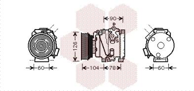 Van Wezel 5300K449 - Компресор, кондиціонер autocars.com.ua