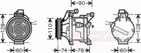 Van Wezel 5300K452 - Компресор, кондиціонер autocars.com.ua