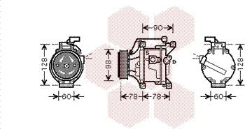 Van Wezel 5300K468 - Компресор, кондиціонер autocars.com.ua