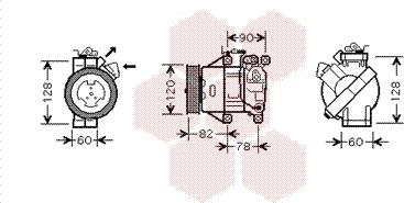 Van Wezel 5300K479 - Компресор, кондиціонер autocars.com.ua