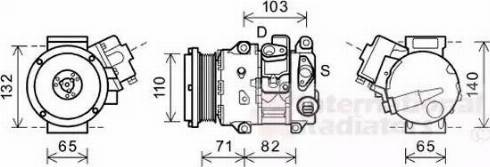 Van Wezel 5300K659 - Компрессор кондиционера avtokuzovplus.com.ua