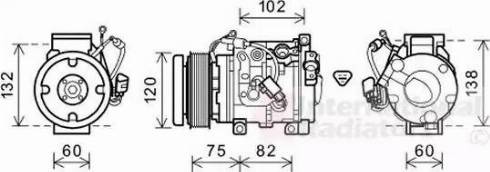 Van Wezel 5300K664 - Компресор, кондиціонер autocars.com.ua