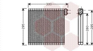 Van Wezel 5300V483 - Випарник, кондиціонер autocars.com.ua