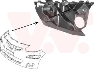 Van Wezel 5403568 - Кронштейн бампера avtokuzovplus.com.ua