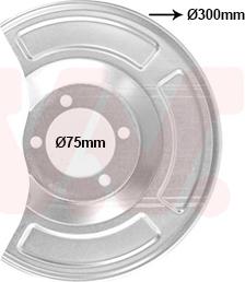 Van Wezel 5420373 - Відбивач, диск гальмівного механізму autocars.com.ua