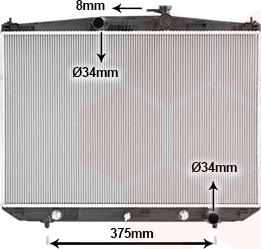 Van Wezel 56012701 - Радіатор, охолодження двигуна autocars.com.ua