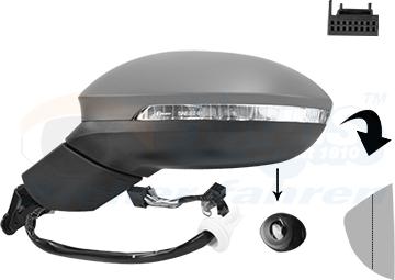 Van Wezel 5711815 - Зовнішнє дзеркало autocars.com.ua