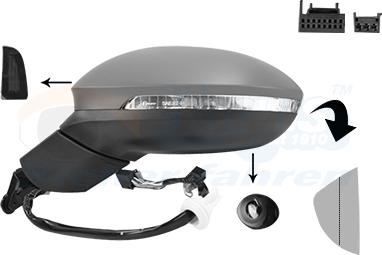 Van Wezel 5711817 - Зовнішнє дзеркало autocars.com.ua