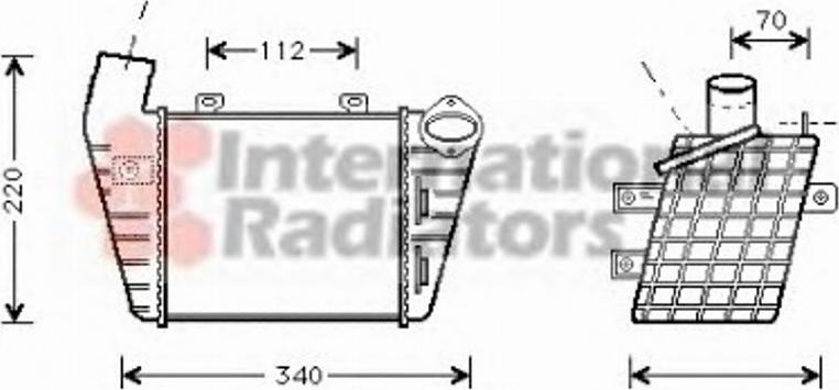 Van Wezel 58004127 - Интеркулер autocars.com.ua