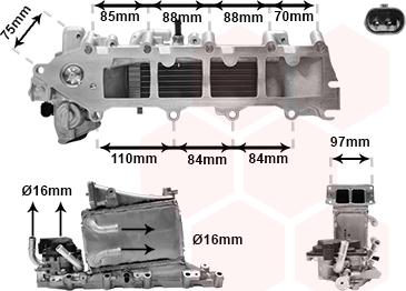 Van Wezel 58004376 - Интеркулер autocars.com.ua