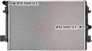 Van Wezel 58012726 - Радіатор, охолодження двигуна autocars.com.ua