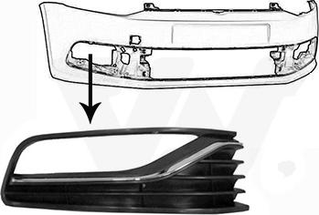 Van Wezel 5814494 - Решітка вентилятора, буфер autocars.com.ua