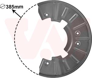 Van Wezel 5846371 - Отражатель, защита, тормозной диск avtokuzovplus.com.ua