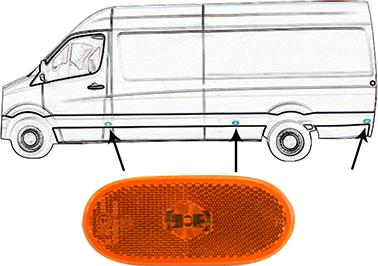 Van Wezel 5862917 - Боковой габаритный фонарь autodnr.net