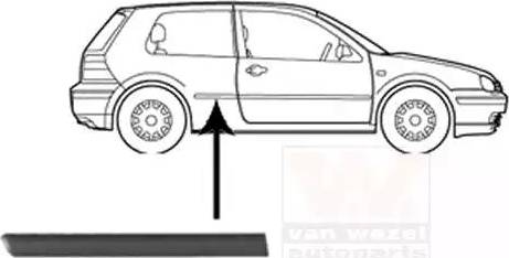 Van Wezel 5888430 - Облицювання / захисна накладка, боковина autocars.com.ua