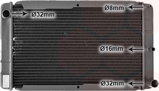 Van Wezel 59002008 - Радіатор, охолодження двигуна autocars.com.ua