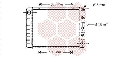 Van Wezel 59002039 - Радіатор, охолодження двигуна autocars.com.ua