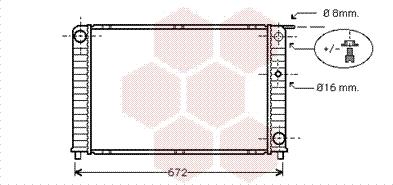 Van Wezel 59002088 - Радіатор, охолодження двигуна autocars.com.ua