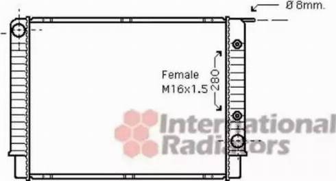 Van Wezel 59002147 - Радиатор, охлаждение двигателя avtokuzovplus.com.ua