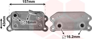 Van Wezel 59003169 - Масляний радіатор, рухове масло autocars.com.ua