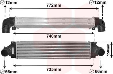 Van Wezel 59004173 - Интеркулер autocars.com.ua