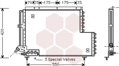 Van Wezel 59005081 - Конденсатор кондиционера avtokuzovplus.com.ua