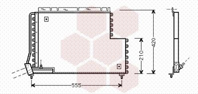 Van Wezel 59005131 - Конденсатор кондиционера avtokuzovplus.com.ua