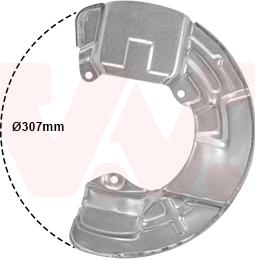 Van Wezel 5920372 - Відбивач, диск гальмівного механізму autocars.com.ua