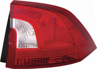 Van Wezel 5922922 - Задній ліхтар autocars.com.ua