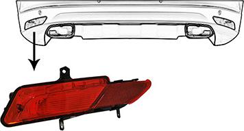 Van Wezel 5925929 - Задні протитуманні фари autocars.com.ua