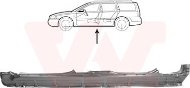 Van Wezel 5931103 - Подножка, накладка порога avtokuzovplus.com.ua