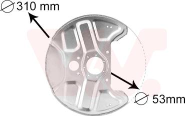 Van Wezel 5994372 - Отражатель, защита, тормозной диск avtokuzovplus.com.ua