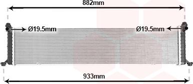 Van Wezel 69012702 - Радіатор, охолодження двигуна autocars.com.ua