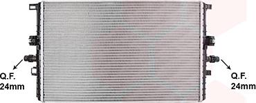 Van Wezel 69012704 - Радіатор, охолодження двигуна autocars.com.ua