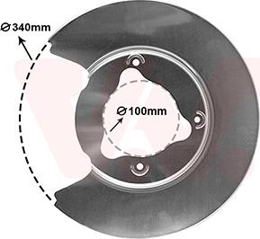 Van Wezel 6904373 - Відбивач, диск гальмівного механізму autocars.com.ua