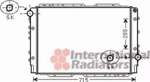 Van Wezel 73002091 - Радіатор, охолодження двигуна autocars.com.ua