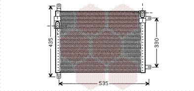 Van Wezel 73005089 - Конденсатор, кондиціонер autocars.com.ua