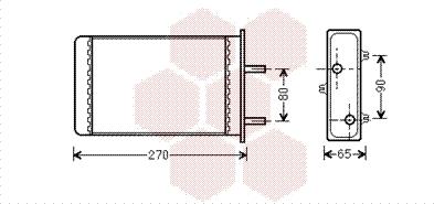 Van Wezel 73006064 - Теплообменник, отопление салона avtokuzovplus.com.ua