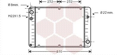 Van Wezel 74002006 - Радіатор, охолодження двигуна autocars.com.ua