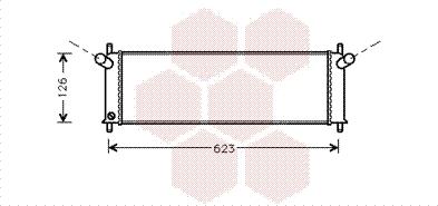 Van Wezel 74002022 - Радиатор, охлаждение двигателя autodnr.net