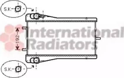 Van Wezel 74002043 - Радиатор, охлаждение двигателя autodnr.net