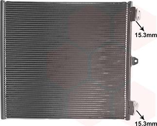 Van Wezel 74015707 - Конденсатор, кондиціонер autocars.com.ua