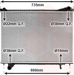 Van Wezel 77012700 - Радіатор, охолодження двигуна autocars.com.ua